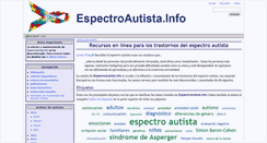 Desktop Screenshot of espectroautista.info